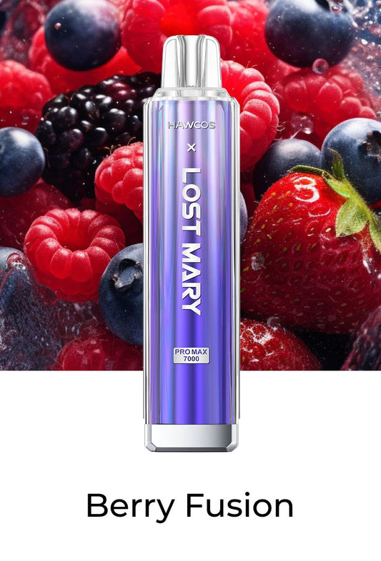 Berry Fusion Pro Max 7000 Prefilled Vape Kit by Hawcos X Lost Mary
