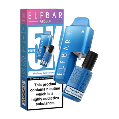 Blueberry Sour Raspberry AF5000 Elf Bar Disposable Vape