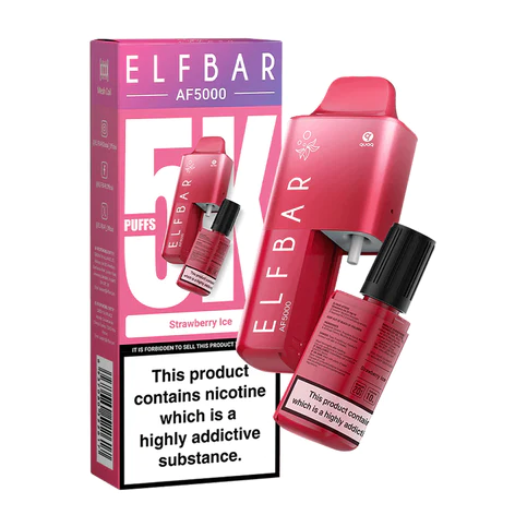 Strawberry Ice AF5000 Elf Bar Disposable Vape