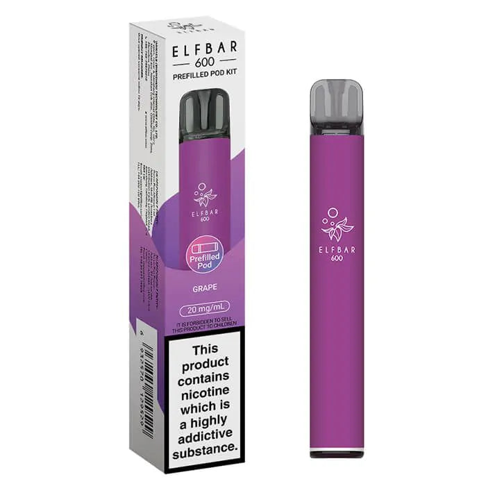Grape EB600 Prefilled Vape Kit by Elf Bar